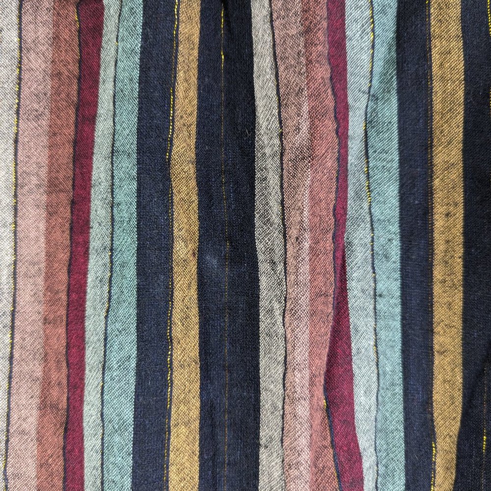 Rails Beaux Varadero Stripe Linen Blend Long Sleeve Blouse Medium - Picture 12 of 16